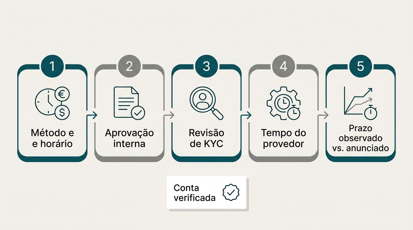 Infográfico — Prazo real para saque